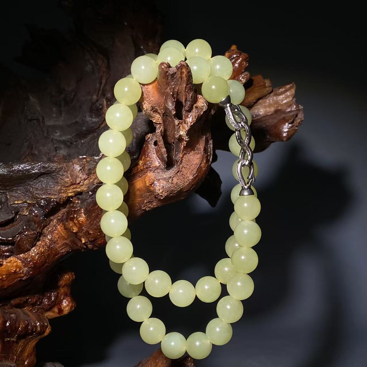 和田玉--黄口珠链