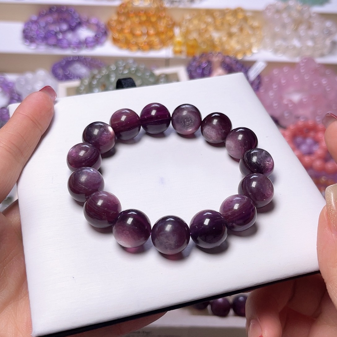 水晶手串未镶嵌Ö*天然水晶14mm