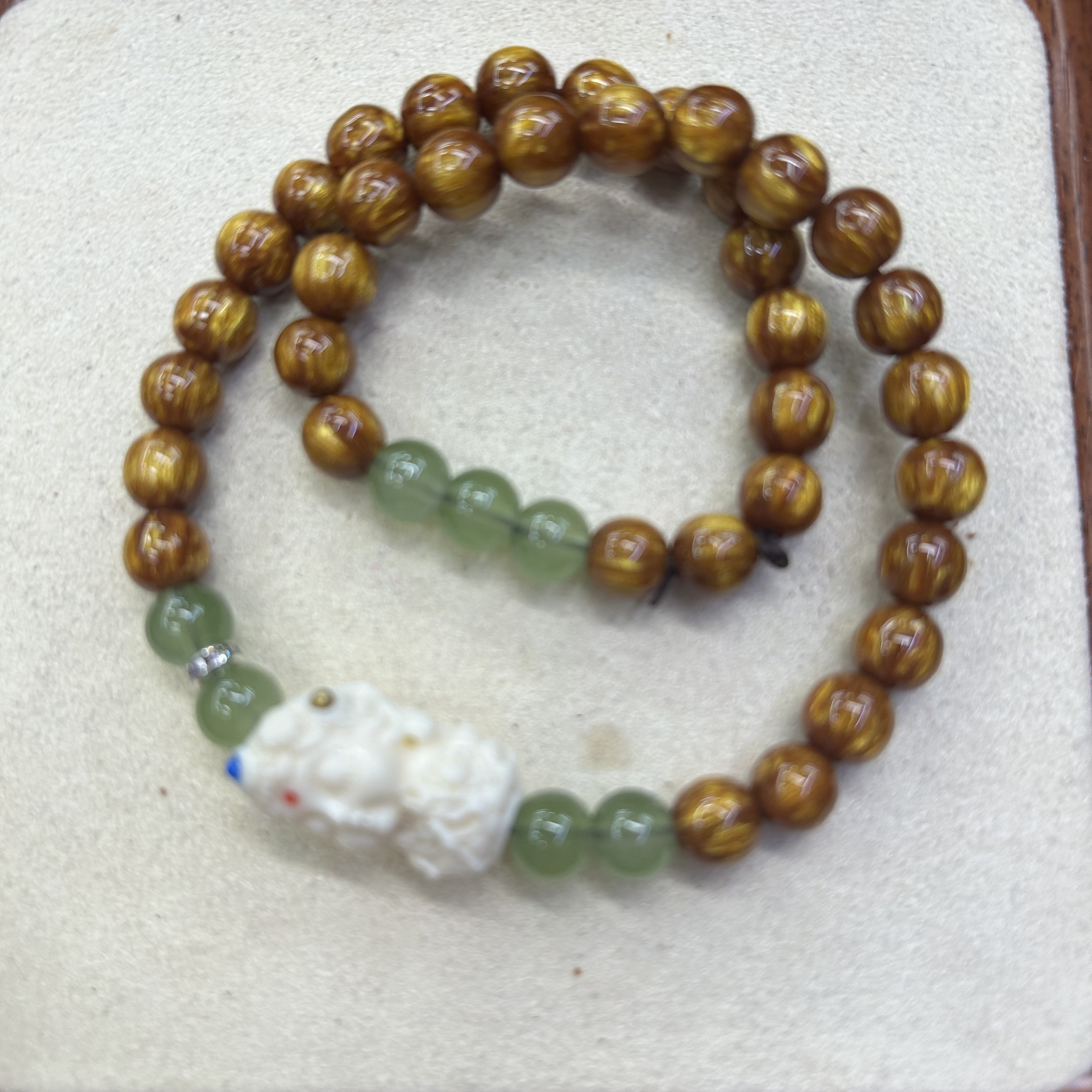 金丝度母双圈手串7772