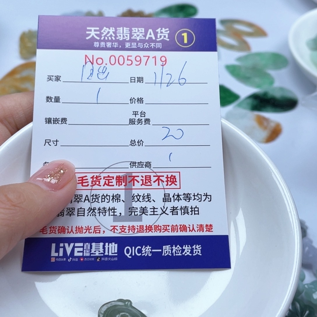 翡翠颈饰未镶嵌日**光