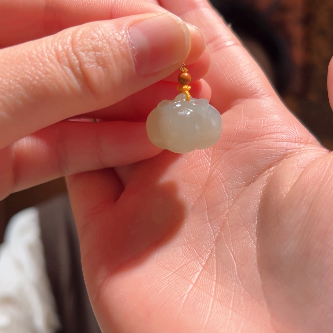 吊坠(不含链)未镶嵌和田玉新疆柿子30