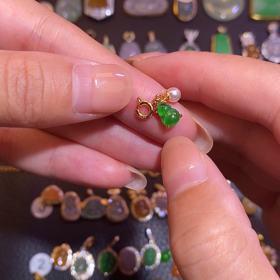 翡翠银S925镶嵌项链