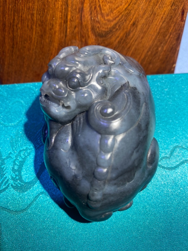 新疆和田玉，青花貔貅，苏州精工，247.4克