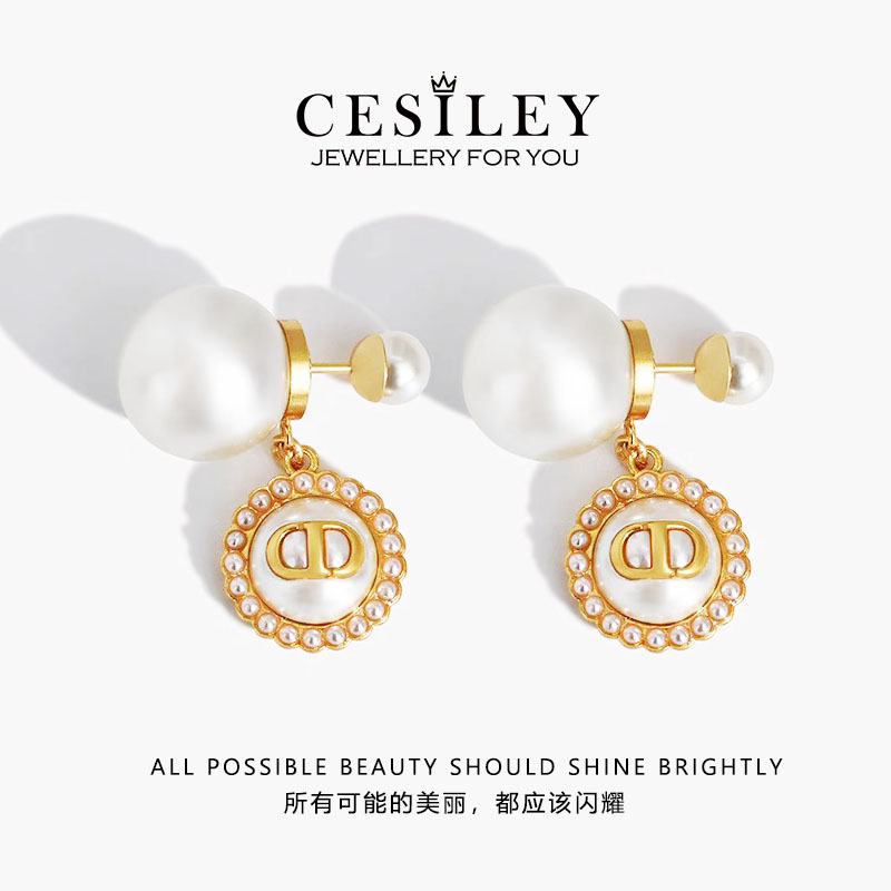 铜合金耳饰 法式猪鼻纽扣耳环DTA1068