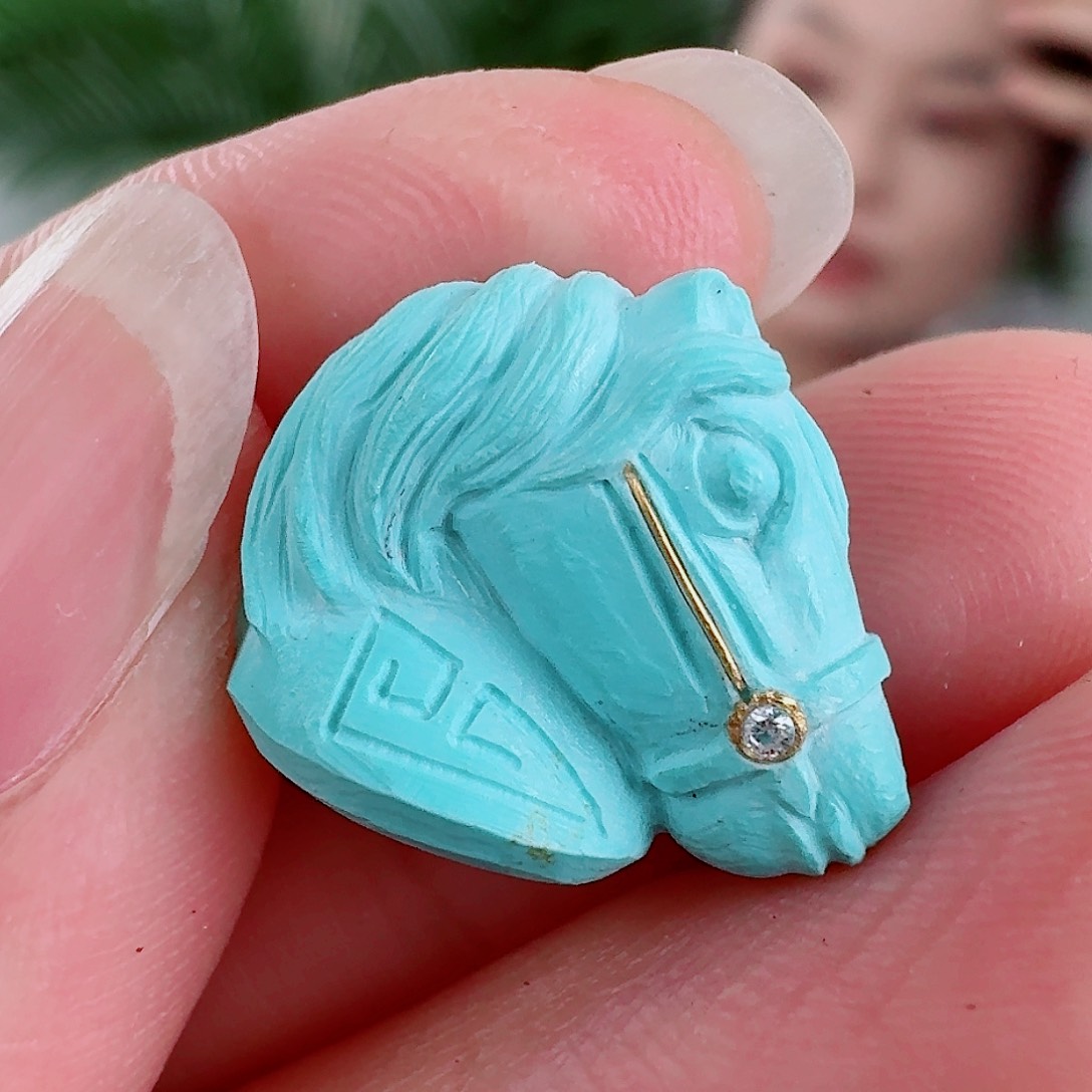 未镶嵌绿松石珠宝奇石