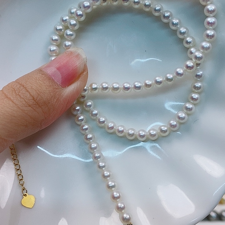 淡水珍珠项链未镶嵌淡水项链4-4.5mm