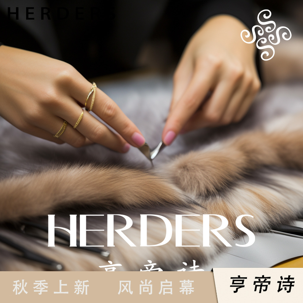 HERDERS 1-50捡漏单品样衣皮毛一体潮外套2025冬季