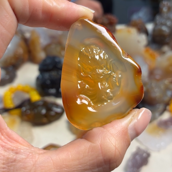 玛瑙/玉髓未镶嵌吊坠(不含链)