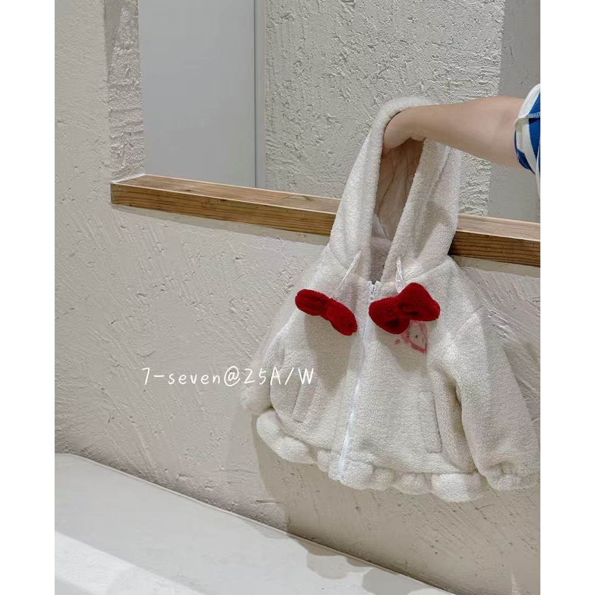 【可爱KT】7Seven·25冬~kt猫蝴蝶结毛毛外套9404（童装汉服）
