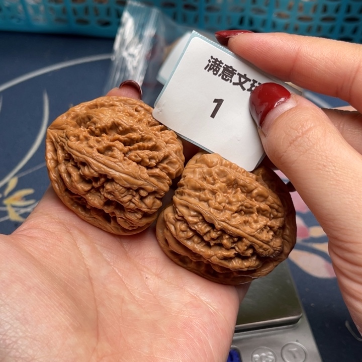 文玩核桃把件粗筋44.1