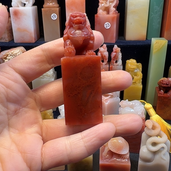 寿山石印石寿山石手工雕刻