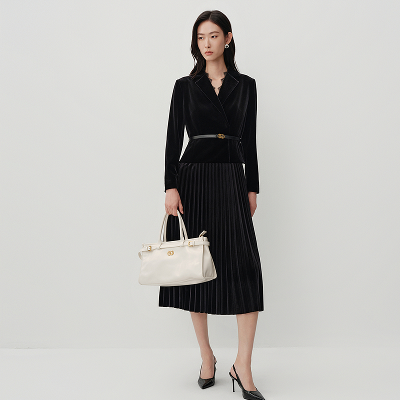 NEXY.CO/奈蔻连衣裙|丝绒|光感|气质走秀|高定|重要场合XF06291W0