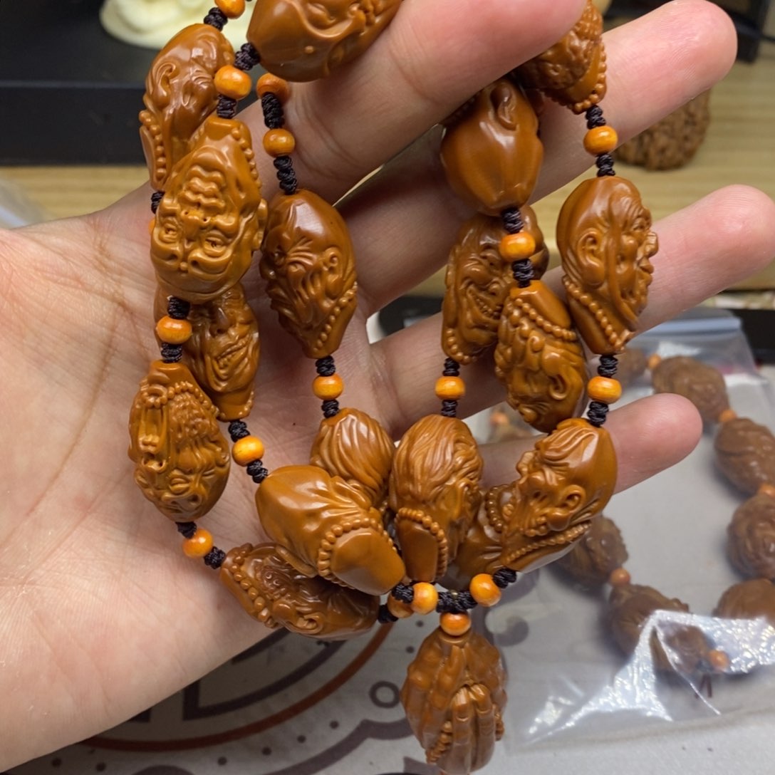 橄榄核手串/手链橄榄核雕刻工艺宇