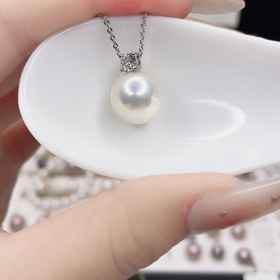 合金淡水珍珠吊坠(赠链)