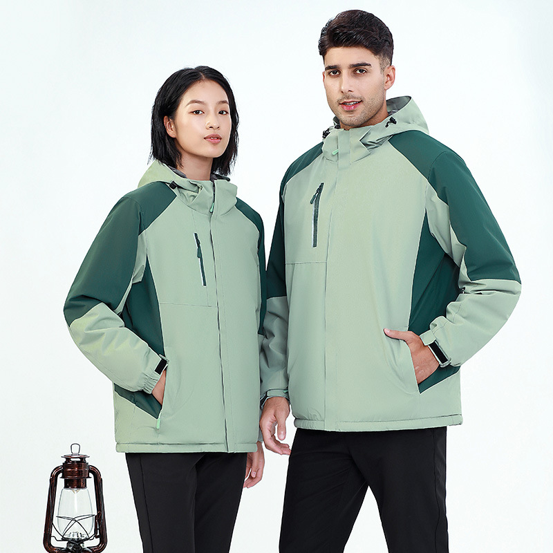 冬季工作服棉衣男冲锋衣套装加绒加厚冬款劳保服棉服工厂厂服