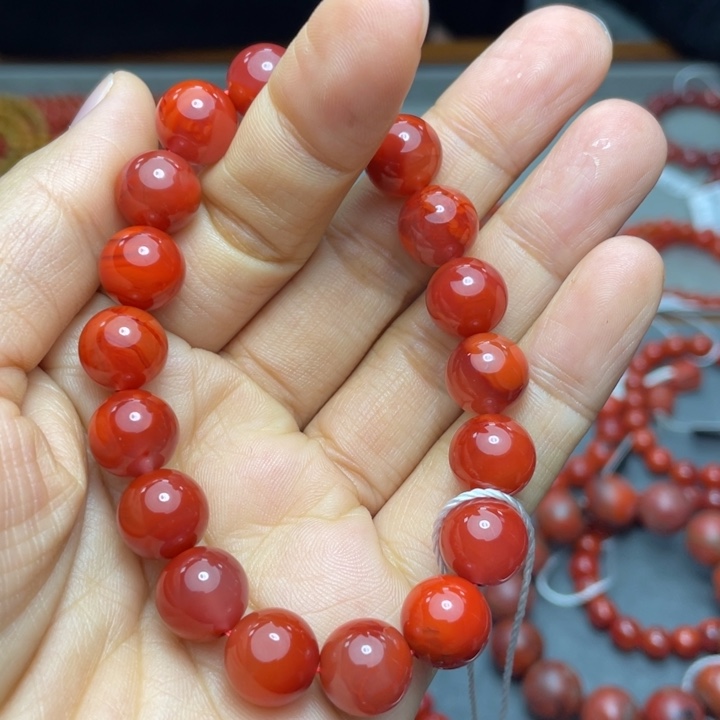 南红玛瑙手串10多样性发1未镶嵌