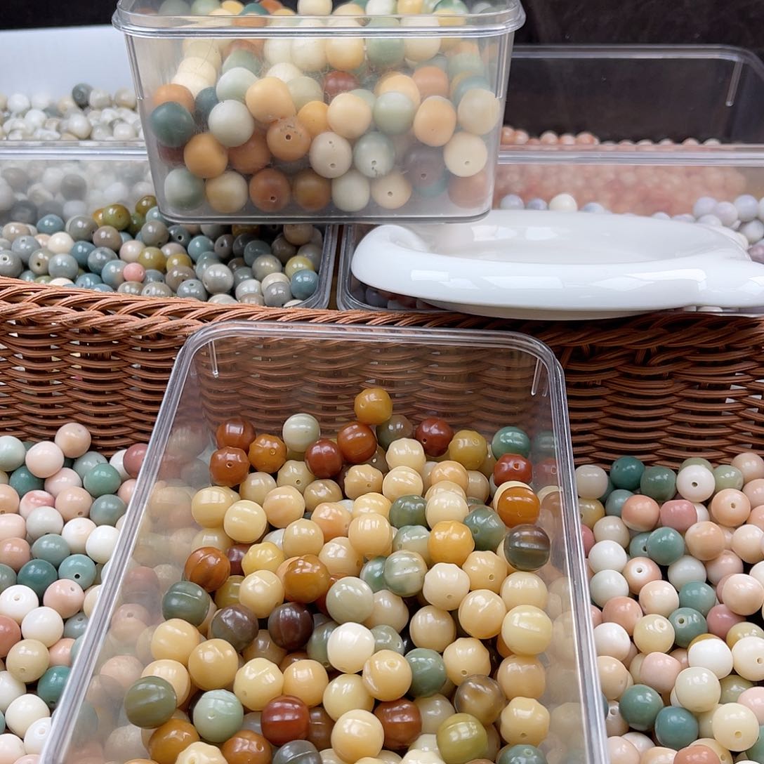 白玉菩提吊坠q14mm/20+2颗