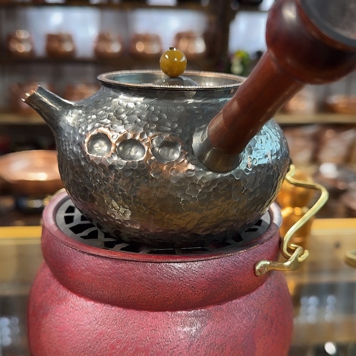 ****安紫铜手工制作侧把