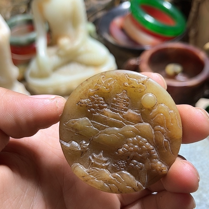 紫金钵盂菩提把件