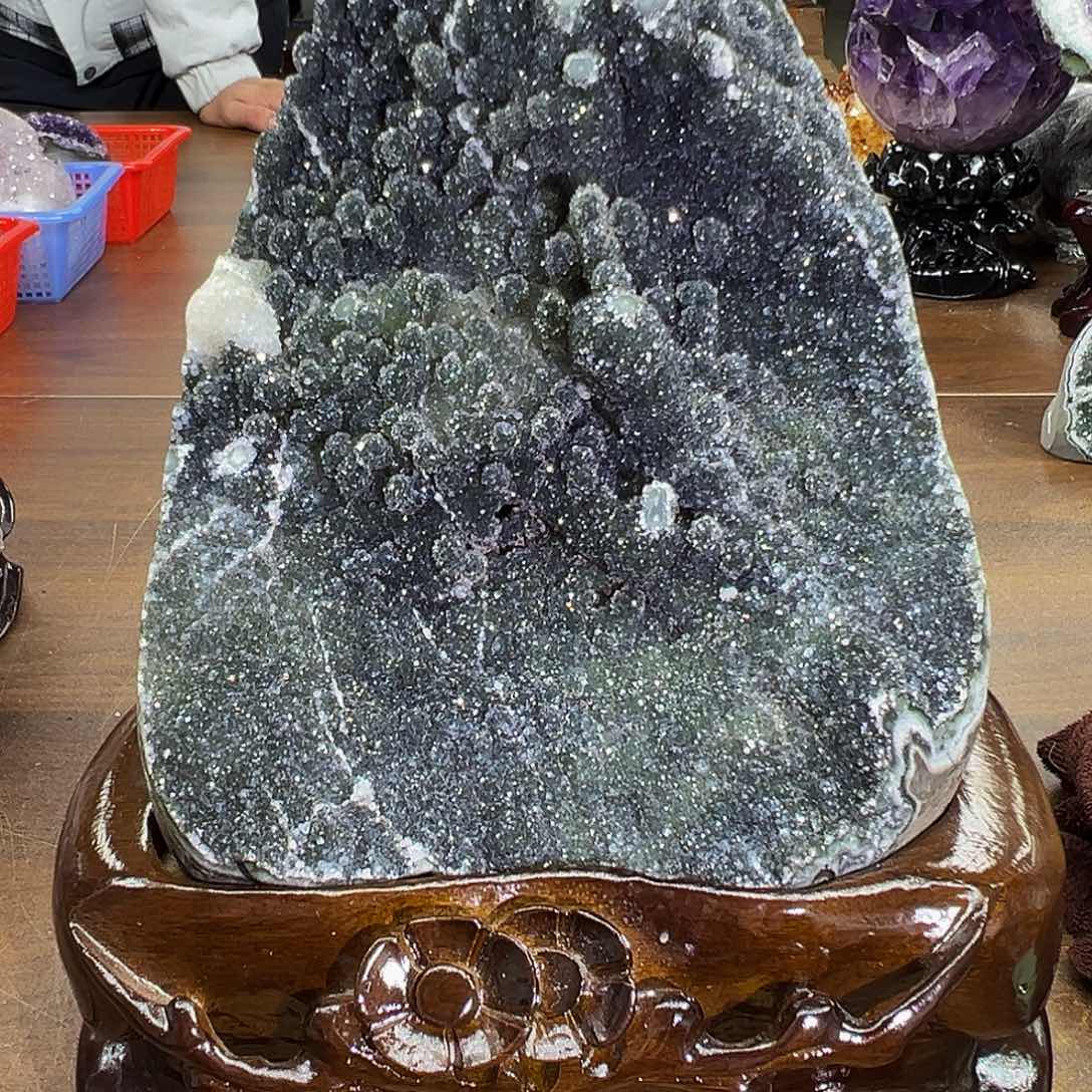 紫晶摆件未镶嵌云***铺福利