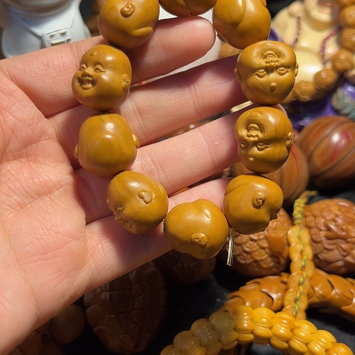 橄榄核手串/手链十分开心