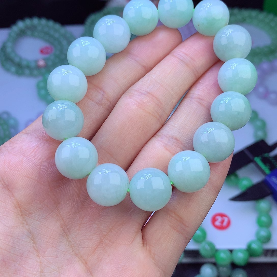 翡翠未镶嵌毛衣链