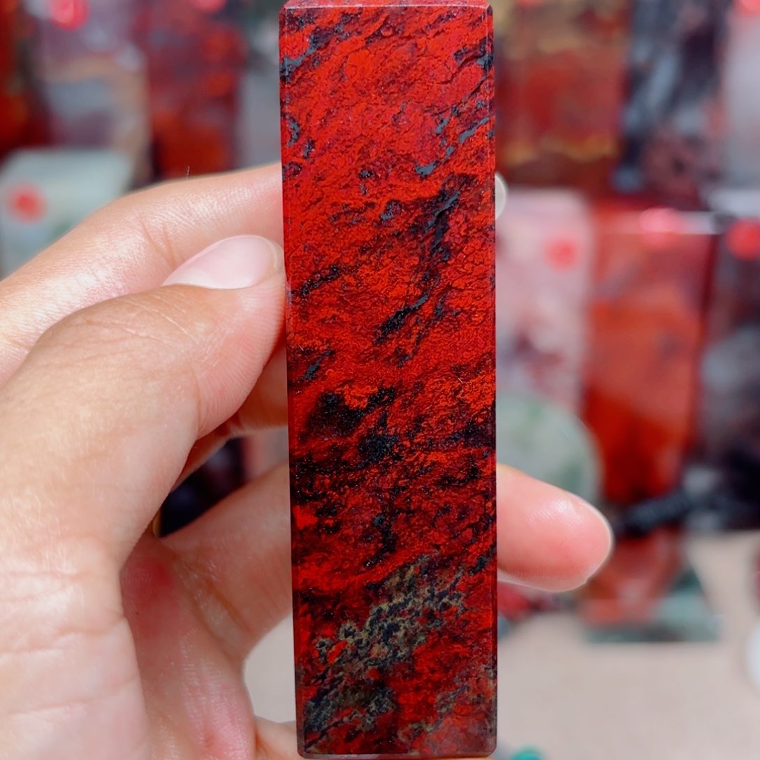 纯天然玉石素章摆件