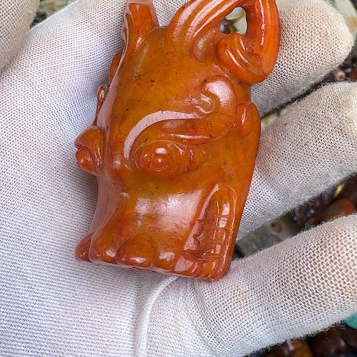 和田玉未镶嵌挂件