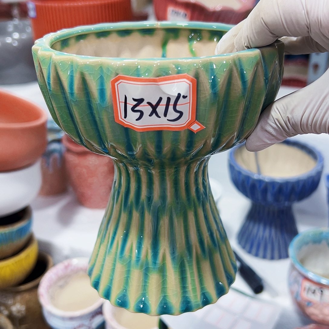 有孔外贸尾单陶瓷花盆凑单10米包邮