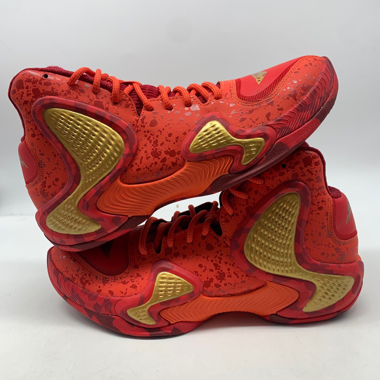 45码/李宁 幻影1 红黄/篮球鞋/全新无原盒/ABAL001-2