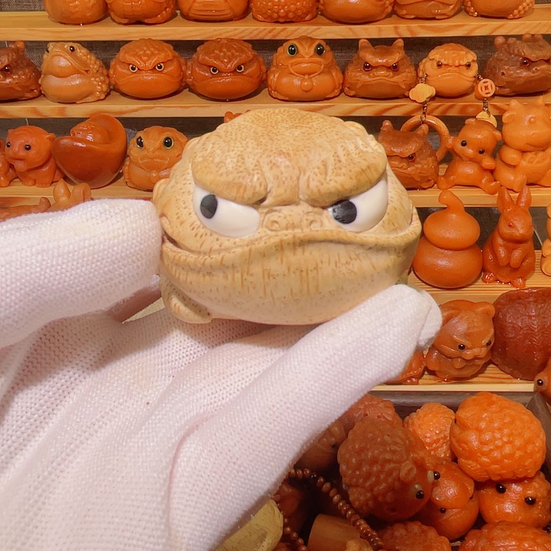 竹冷*竹根雕手把件雕刻