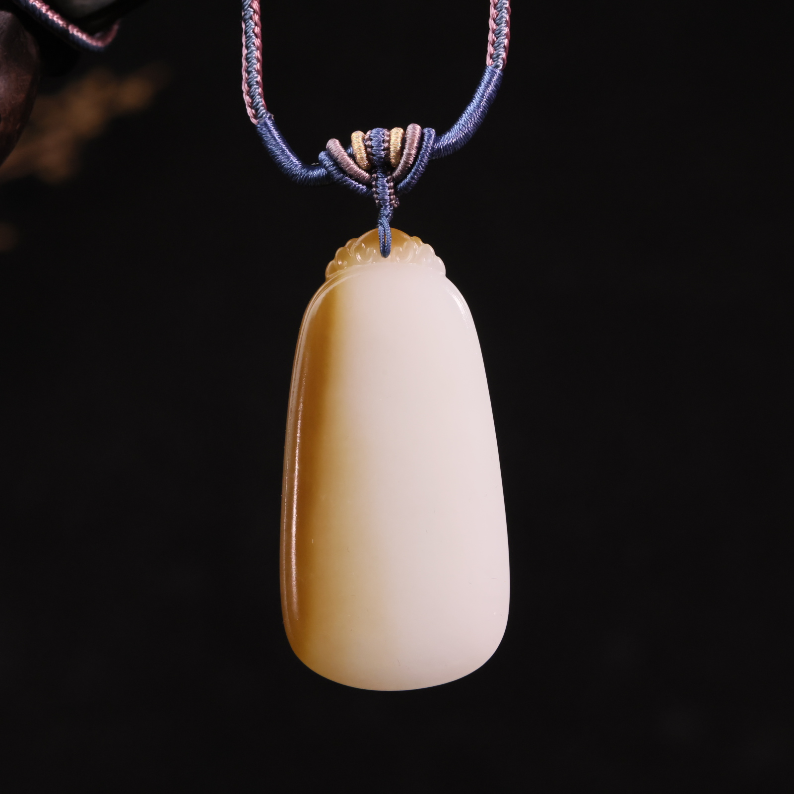 【新疆马爷珠宝】糖白无事牌57.2*28.2*9.7/35g