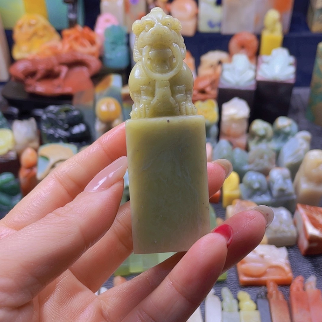 昌化石印石青田封门