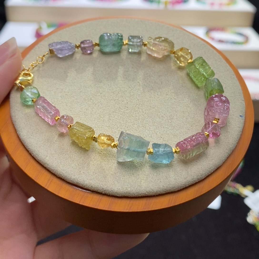 【闪购商品】碧玺手串未镶嵌两天看货期