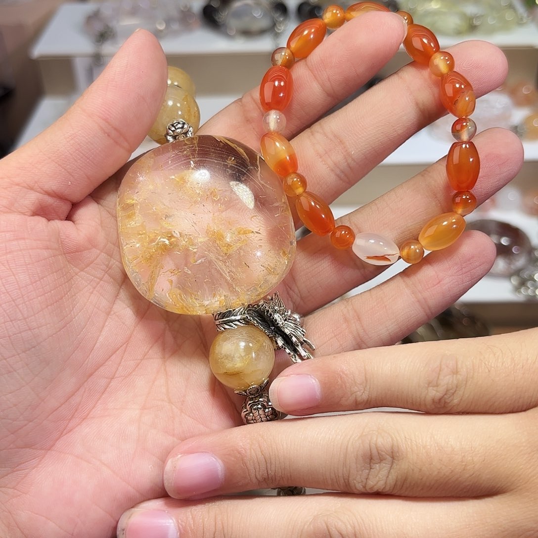 得***丐水晶手链未镶嵌水晶