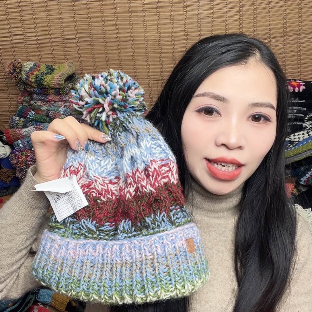 羊毛手工羊毛帽子205