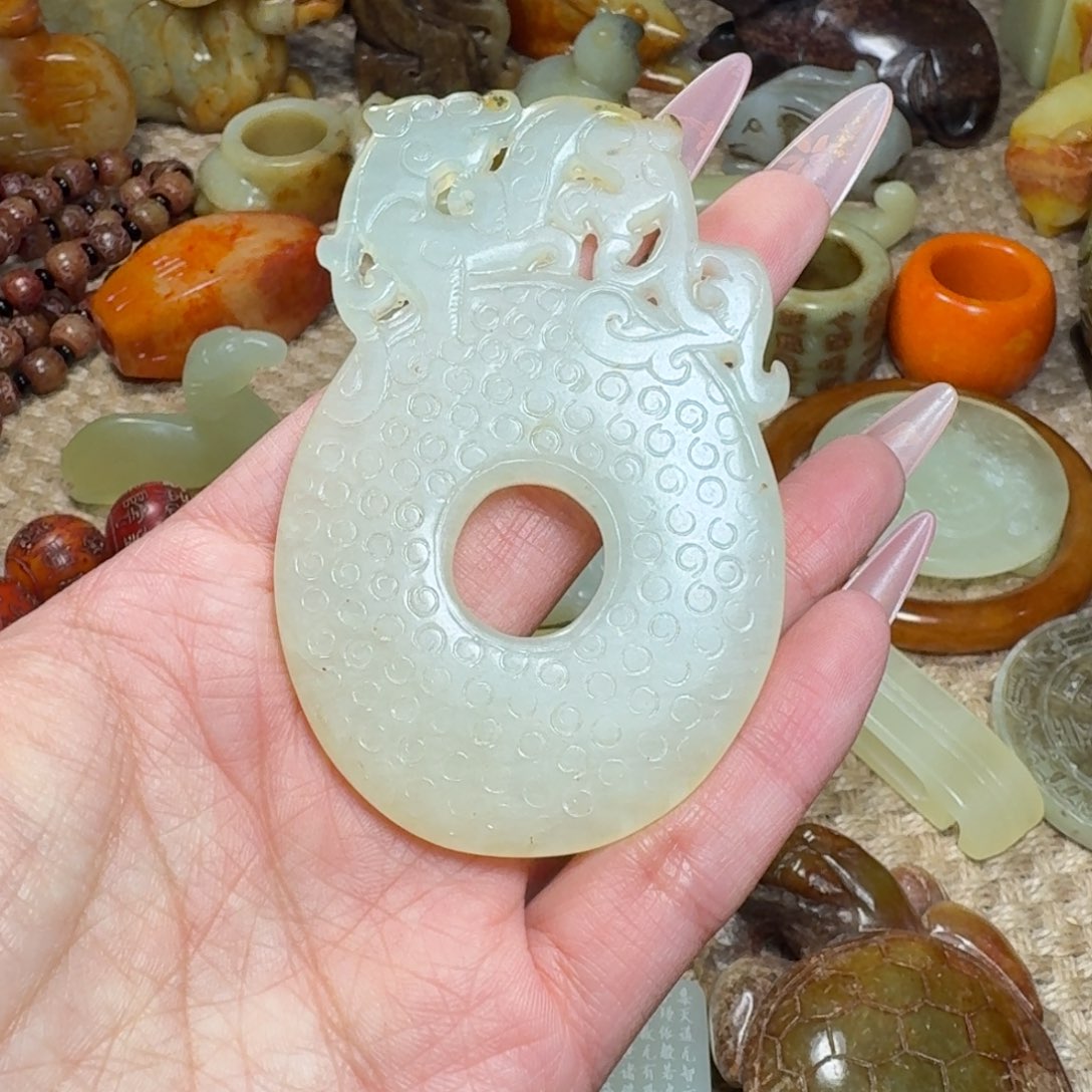 吊坠白玉菩提挂件