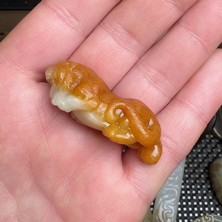 和田玉挂件未镶嵌老*.