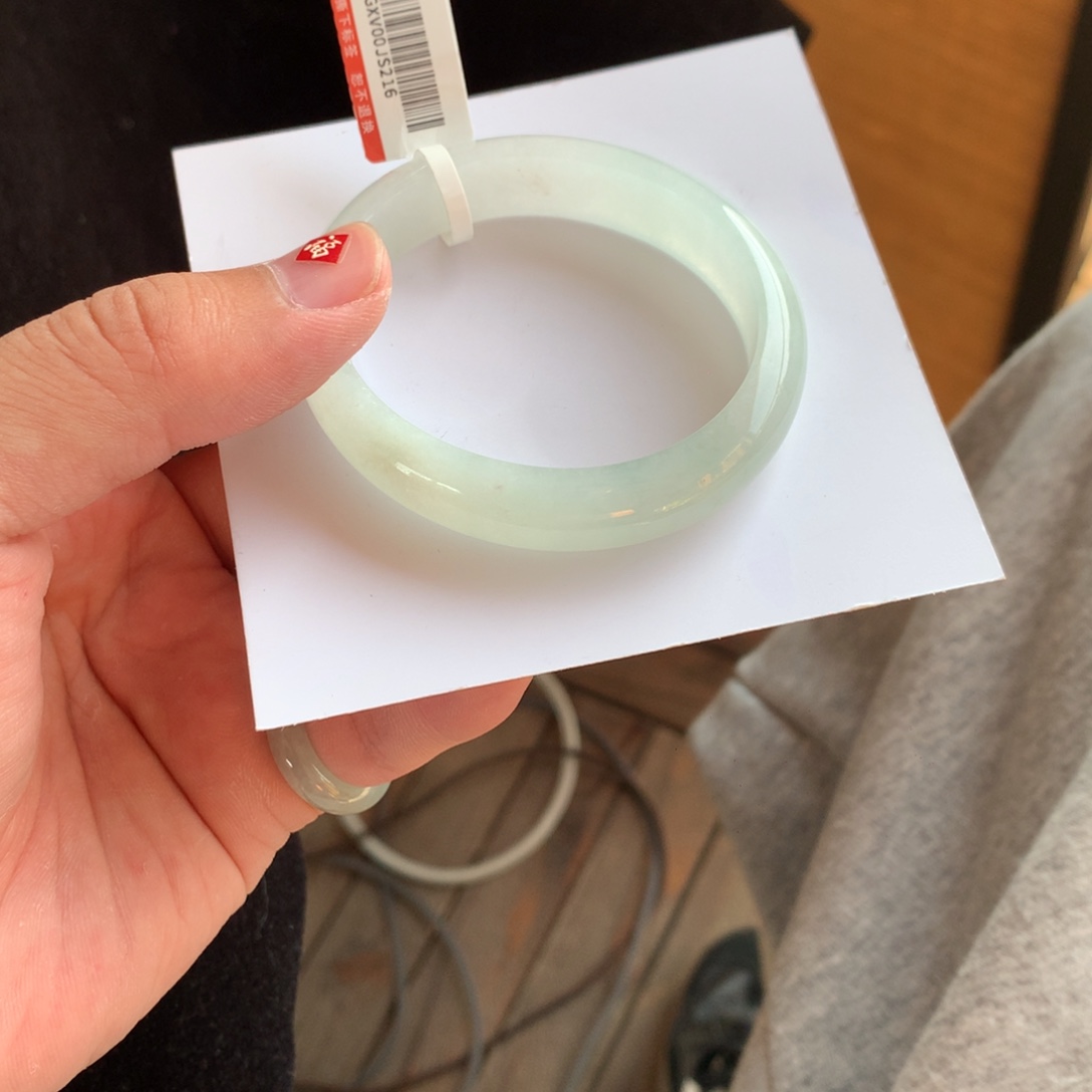 翡翠未镶嵌手镯1号52.6贵妃