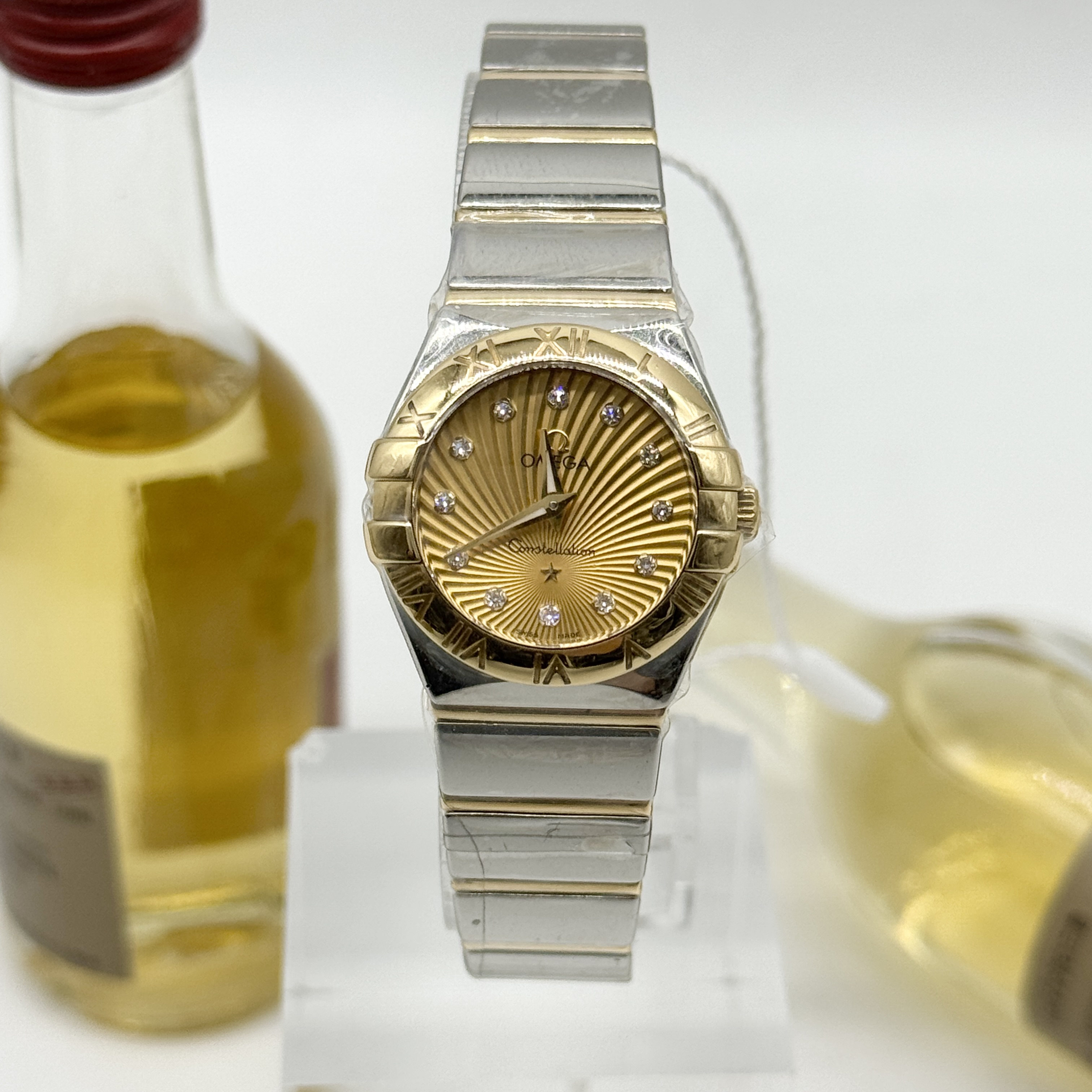 99新 Omega/欧米茄 星座系列 石英机芯 精钢+18K黄金 24mm 单表