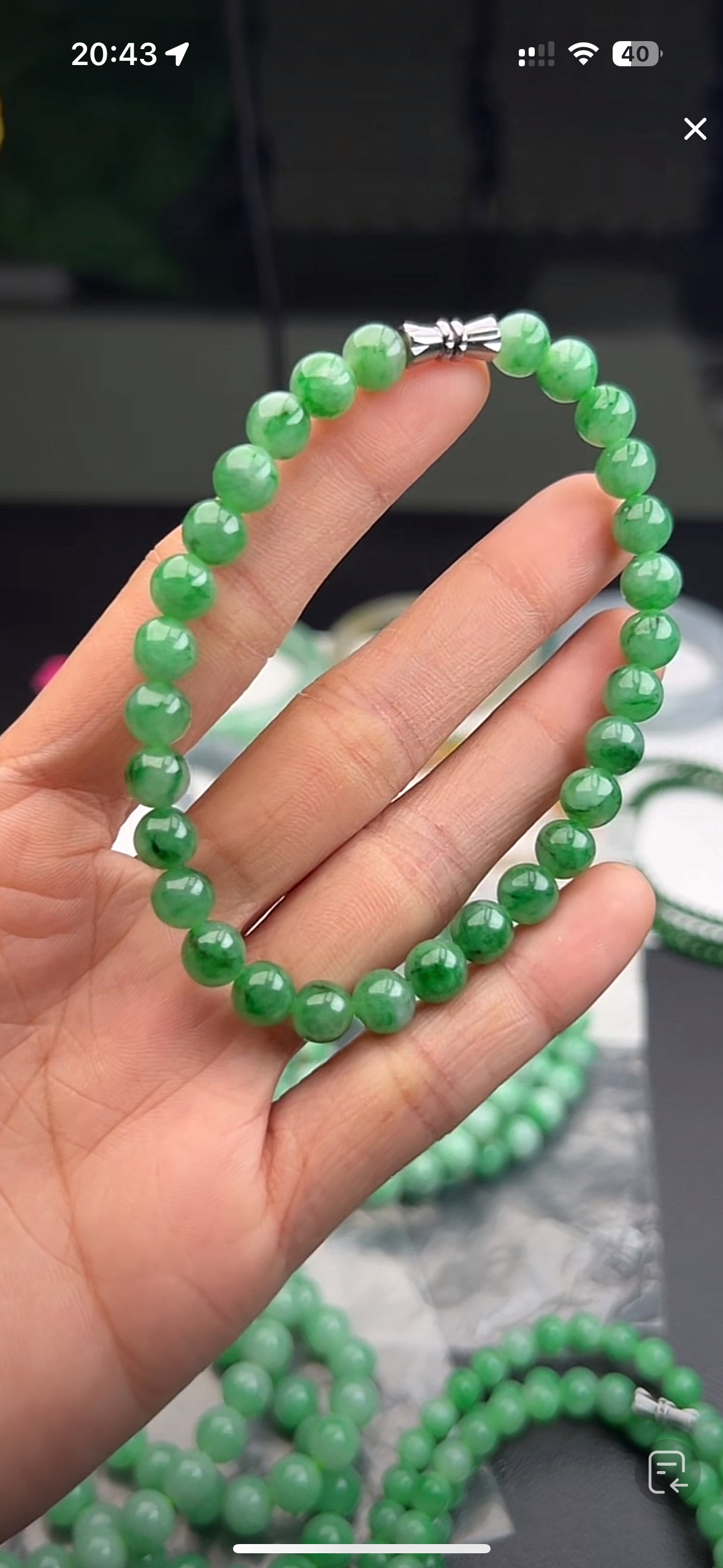 缅甸天然A货翡翠 珠子