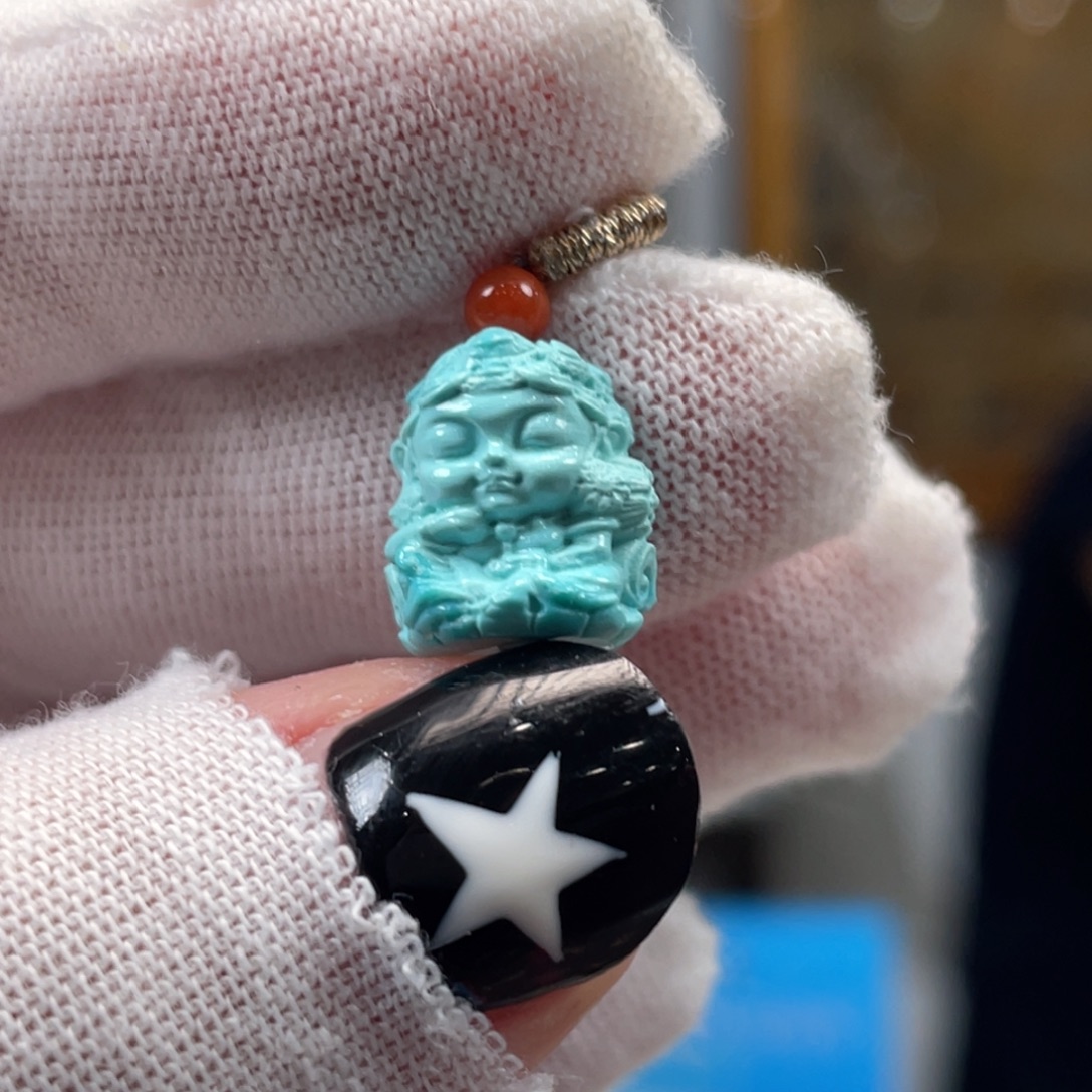 未镶嵌绿松石挂件