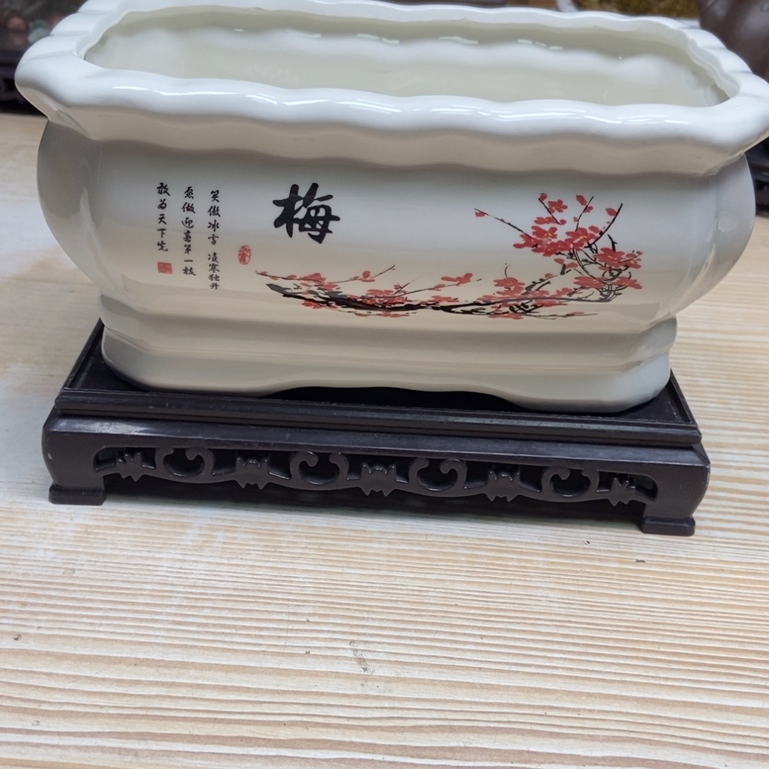 瓷片陶瓷花盆陶瓷艺术