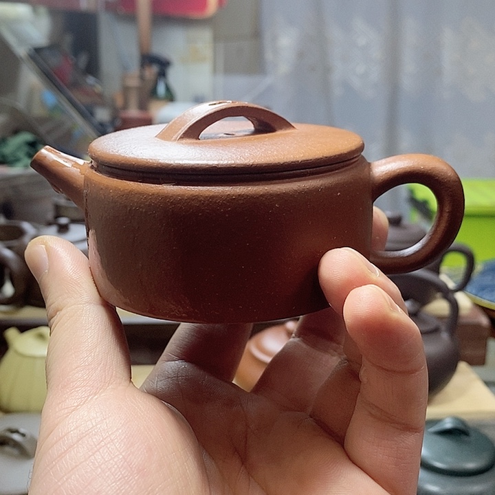 紫砂茶壶汉瓦壶 半手工制作 微瑕