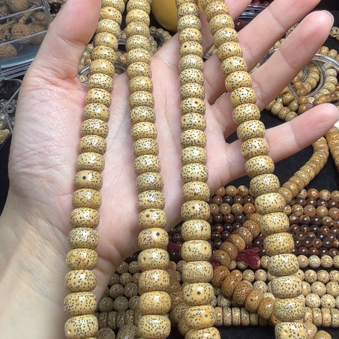 心***)手串星月菩提11.8*7.8藏桶长串