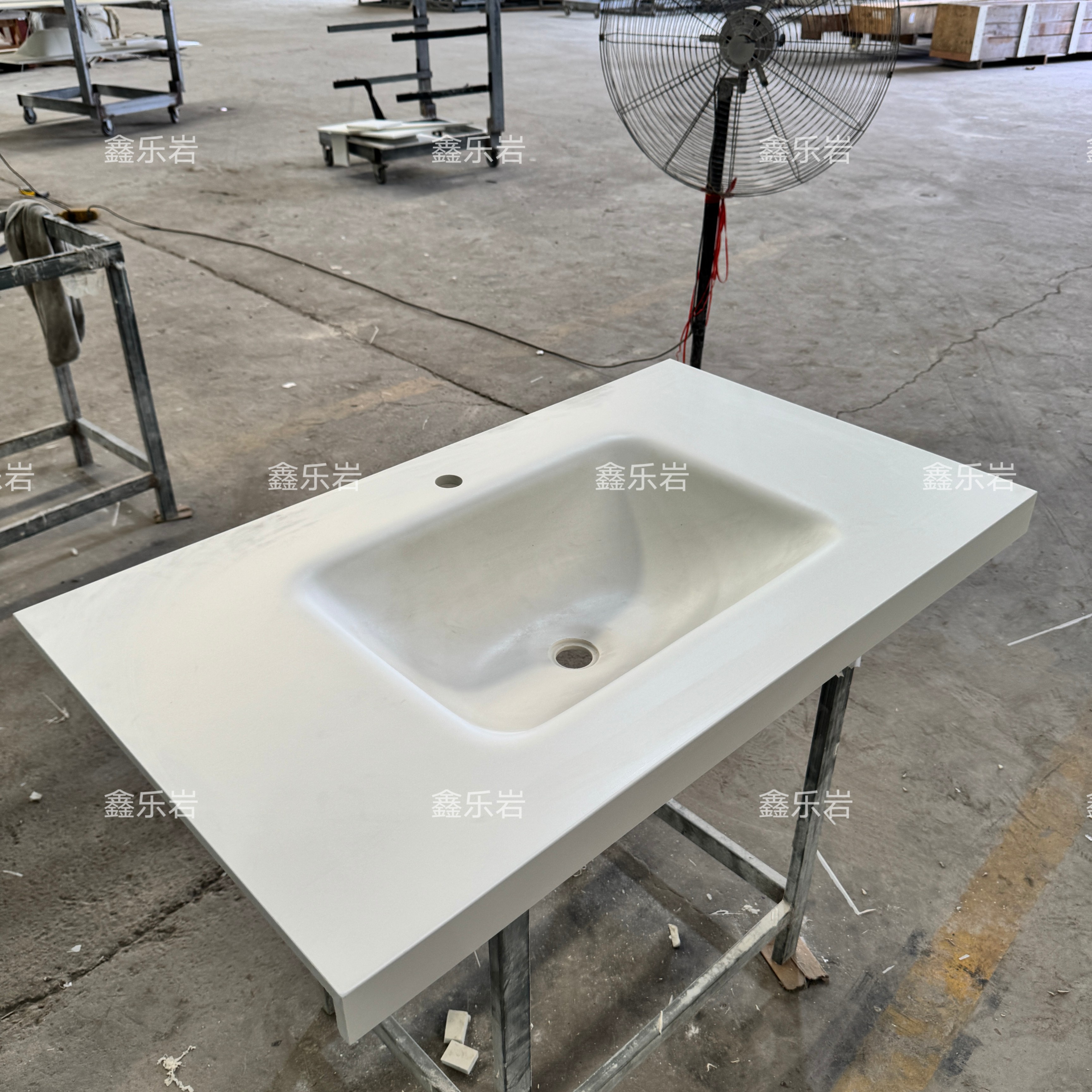 简约岩板热弯盆浴室柜卫生间组合洗漱台洗脸盆柜酒店公寓民宿定制