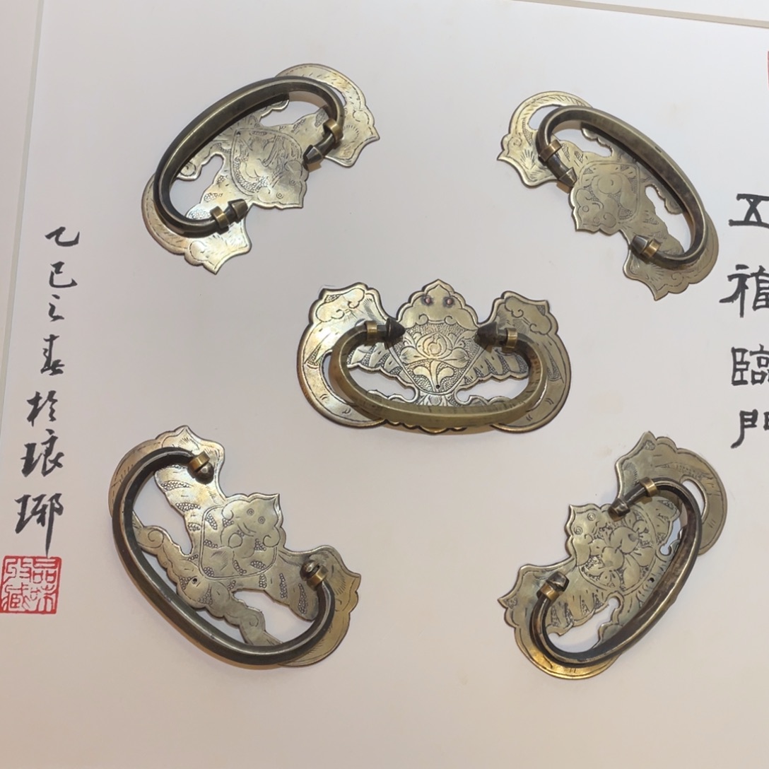 孙***隆五福临门已装铜蝙蝠