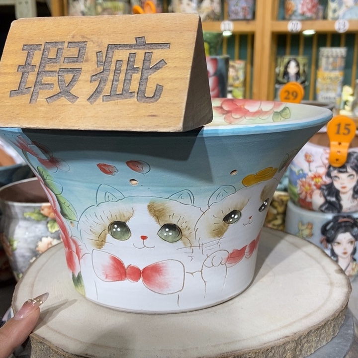 红陶景德镇艺术手绘作品