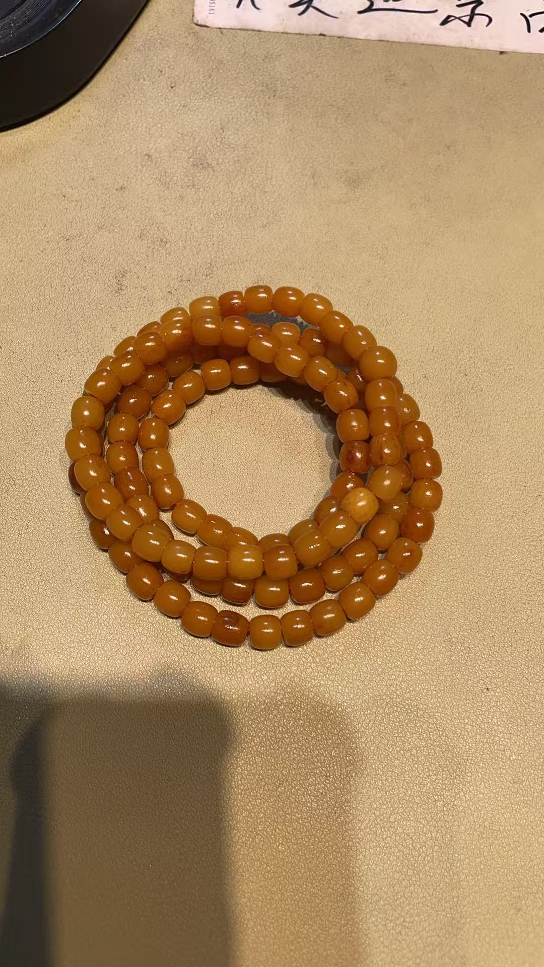 0.6mm桶珠藏式骨文玩老料多圈男女通用款式百搭