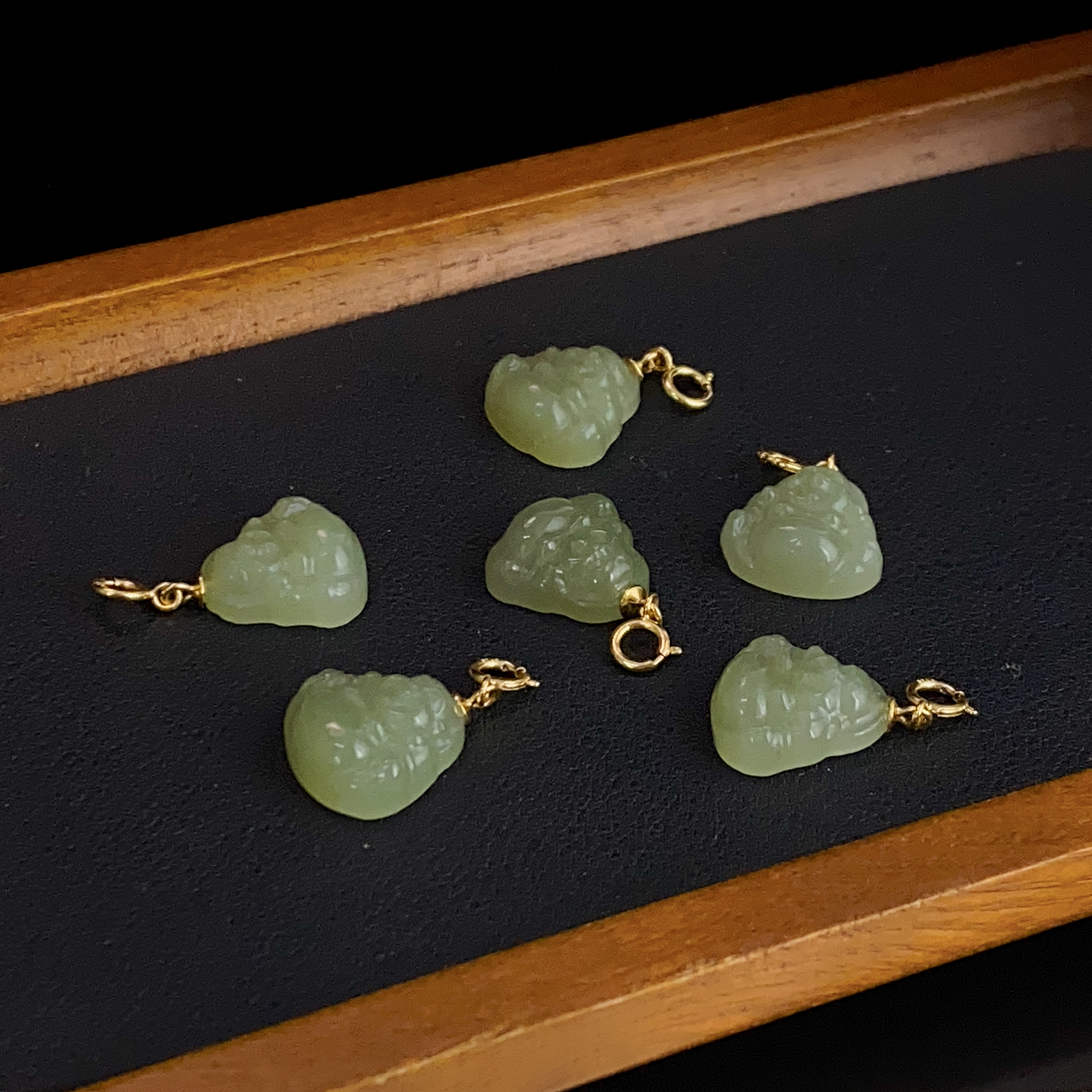 2888/ZY888-852 925银镶精美和田玉佛公吊坠/多样性发货/一件